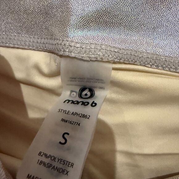 Mono B‎ Iridescent Holo Foil High-Waisted Leggings Small - Picture 3 of 5